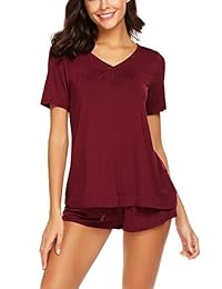 Conjunto de pijamas, camisa de manga corta y pantalones cortos para dama, ropa para dormir S-XXL