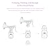 Manual Breast Pump, Dr.meter BPA Free Food Grade Milk Pump Suction with 180 Degree Rotated Handle for Storing and Feeding (BPA Free Manual Breast Pump)