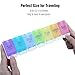 Weekly Pill Organizer 7 Day Am Pm Pill Box Organizer Medicine Pill Containers Medication Organizer 2 Times a Day BPA Free Travel,Daily Rainbow Colored Pill Sorter.