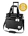 Rolling Dog Travel Bag - Week Away Tote With Wheels For Med And Large Dogs (Black)