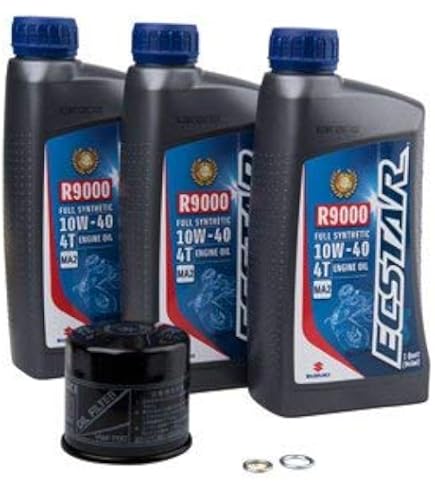 Amazon.com: Suzuki ECSTAR R9000 10W-40 Full Synthetic Oil Change