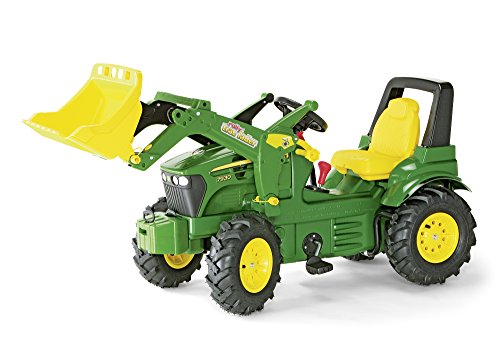 Tractor miniatura con neumáticos, transmisión, frenos y pala de carga...
