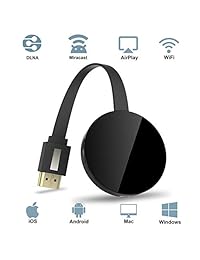 Display Dongle Soporte inalámbrico y cable 2 en 1 receptor de pantalla para TV proyector 1080P HDMI Miracast Dongle compatible para Windows Android iOS Smartphone,Tablet,iPhone,iPad,Laptop