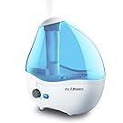 PurSteam Ultrasonic Cool Mist Humidifier - Superior Humidifying Unit with Whisper-Quiet Operation, Automatic Shut-Off, Night Light Function, and 17 hours Operating Time