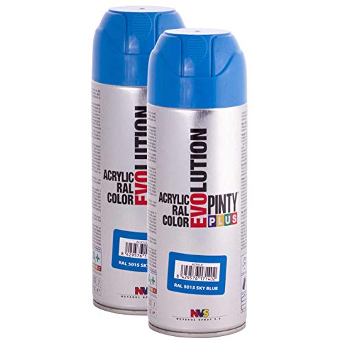 Pintyplus Evolution Spray Paint Sky Blue RAL 5015 11oz Cans Pack 