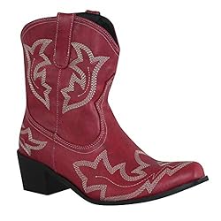 Hbeylia Cowboy Boots for Women Vintage Embroidery