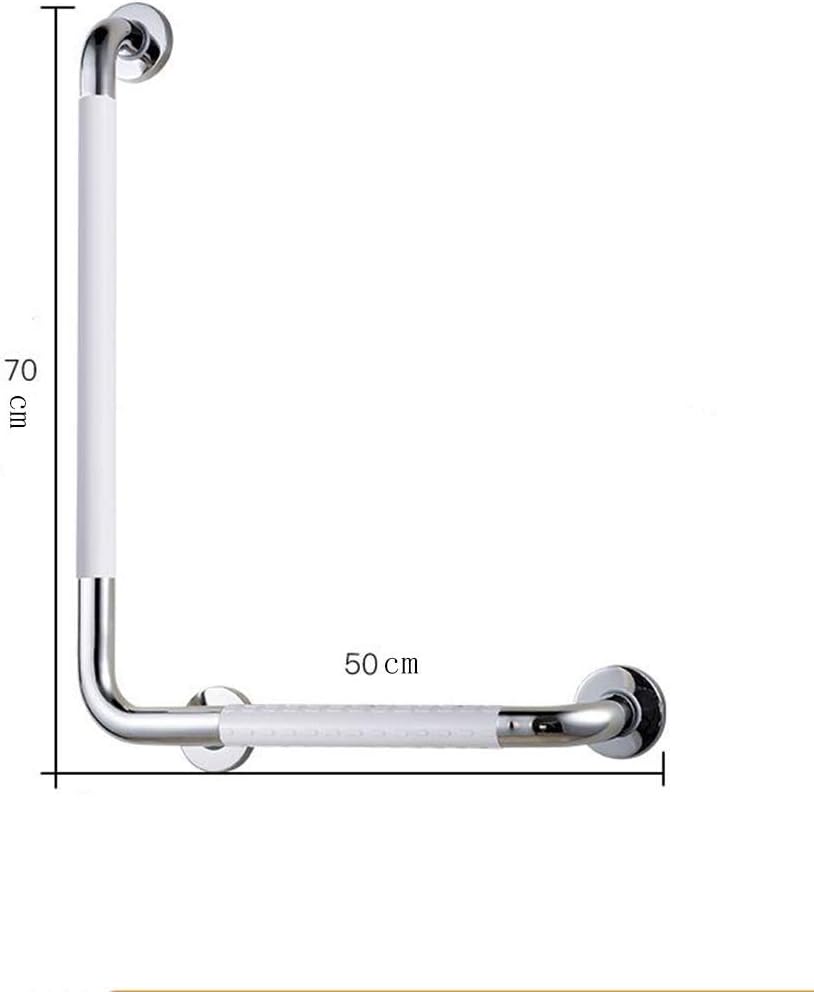 GFF Apoyabrazos Baño Antideslizante Baranda en Forma de L Inodoro Ducha