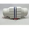MARINE-HIGH-PERFORMANCE-WHITE-IN-LINE-BILGE-BLOWER-12V-122CFM-45AMP-8A-FUSE
