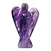 Nelson Creations, LLC 2 Inch Lilac Amethyst Hand-Carved Guardian Angel Natural Gemstone Healing Figurine