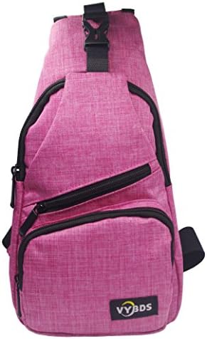 Backpacks for Womens Sling Shoulder Backpacks chest bag For Man - Brand VYBDS (Rose Red)
