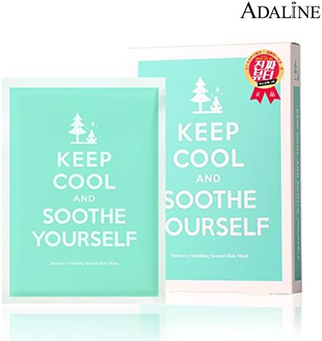 [ADALINE] Keep Cool And Soothe Yourself Facial Mask Sheet 28g 10 Sheets, Intensive Soothing