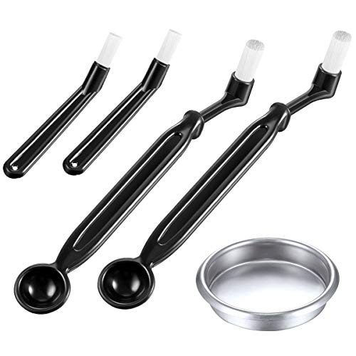 Allnice Coffee Grinder Cleaning Set 4Pcs Coffee Machine Brush with Spoon and 1 Piece 58mm Stainless Allnice Coffee Grinder Cleaning Set 4Pcs Coffee Machine Brush with Spoon and 1 Piece 58mm Stainless