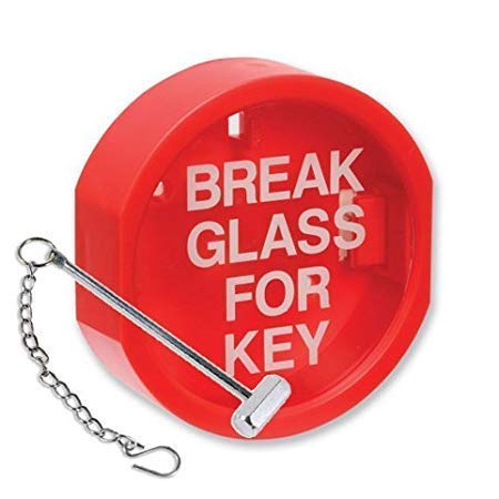 FSSS Ltd BREAK GLASS KEY BOX/FIRE ALARM. WITH HAMMER SAFETY SECURITY LANDLORD RETAIL HIMO