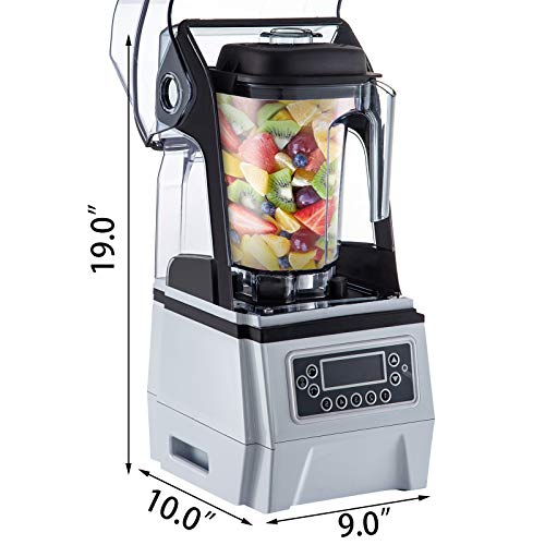 VEVOR 110V Commercial Smoothie Blenders, 1.5L/50.7oz 1500W Countertop
