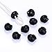 Pangda 20 Pack Spring Cord Locks for Drawstrings, Black Plastic Double Holes Cord Ends Fastener Oval Toggle Stopper Sliders