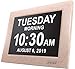 American Lifetime Day Clock, Extra Large Impaired Vision Digital Clock with Battery Backup and 5 Alarm Options