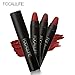 XILALU Long-lasting Red Velvet Matte Color Pencil Lipstick Crayon Makeup Set (A)