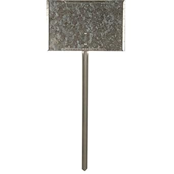 Galvanized Steel Plant Sign Holder for Nurseries, Greenhouses 11"W x 7