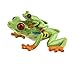Safari Ltd. Red-Eyed Tree Frog with Baby - Hand-Painted, Lifelike 2.75
