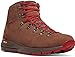 Danner Mountain 600 Waterproof Hiking Boots for Men - Lightweight, Durable Upper, Breathable Lining, Triple-Density Footbed & Vibram Traction Outsole, Brown/Red - 9 D