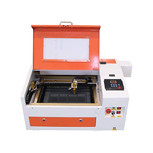TENHIGH CO2 engrave Machine, 60W 300x400mm Laser Engraving Cutting