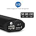 Shinngo 6700mAh Mini Portable Charger Ultra Compact External Battery Pack 2.1A Power Bank with Digital LCD Screen, Flashlight and Travel Pouch for Smartphones Tablets etc. (Black)