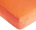 American Baby Company Heavenly Soft Chenille Fitted Crib Sheet for Standard Crib and Toddler Mattresses, Orange, for Boys and Girls, Pack of 1