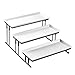Sweese 733.101 3 Tiered Serving Stand - Stairstep Sturdier Food Display Stand with White Porcelain Platters, 3 Tier Serving Trays for Parties