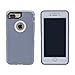 iPhone 7 Plus / 8 Plus Cover | 2-in-1 Screen Protector & Holster Case | Full Body, Military Grade Edge-to-Edge Protection with carrying belt clip, Grey / White