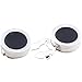 H&H HJ Men's Jewelry Round Button Cover Substitute to Traditional Cuff Links Color Silver Plating