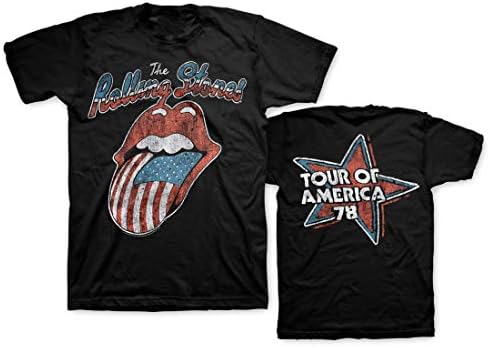 Amazon.com: Rolling Stones Men's US 78 Tour T-Shirt X-Large Black