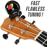 Snark SN6X Clip-On Ukulele Tuner, Black, 360° Display, Upgraded Chip view 2