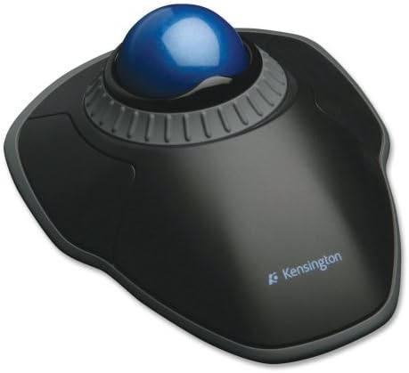 Wholesale CASE of 5 - Kensington Orbit Trackball w/ Scroll-Trackball w/ Scroll Ring, 4-1/2"x5-1/2"x2", Black