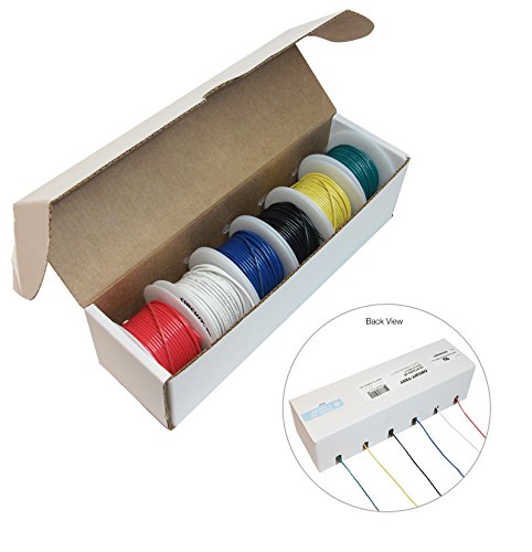Circuit-Test 22AWG Solid Hook Up Wire Kit - 6 x 25 Foot Rolls - Assorted Colors (10-HS22K6-25) - Thumbnail 6