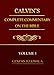 Calvin's Complete Commentary On The Bible (Deluxe Edition) VOLUME 1: Complete Commentary In 8 Volumes