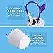 Furnizone Cute Desk Lamp Kids Night Light Flexible Dimmable Touch Lamp Bedside Book Light Study Lamp with Pencil Holder USB Rechargeable Purple