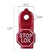 Lucky Monet 100 PCS Anti-Theft Retail Security Stop Lock Anti Sweep Hook Lock for Pegboard Slat Wall