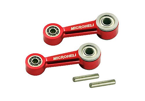 Alum Washout Control Arm Set, Red, Blade 300 X