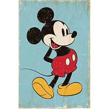 Mickey Mouse - Retro Disney Classic 24x36 Poster Art Print