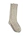 Cleverbrand Inc. 100% Pure Wool Socks - Women, Natural Gray