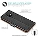 Aicoco Galaxy A6 Plus 2018 Case Flip Cover Leather Wallet Phone Case for Samsung Galaxy A6 Plus 2018 - Black
