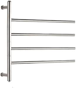 Giratoria de toallas de acero inoxidable abatible hacia afuera la barra