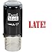 ExcelMark Late! - Self-Inking Round Teacher Stamp - Red Ink