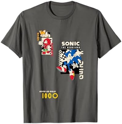 Amazon.com: Sonic The Hedgehog Good As Gold Vintage Kanji Panels T