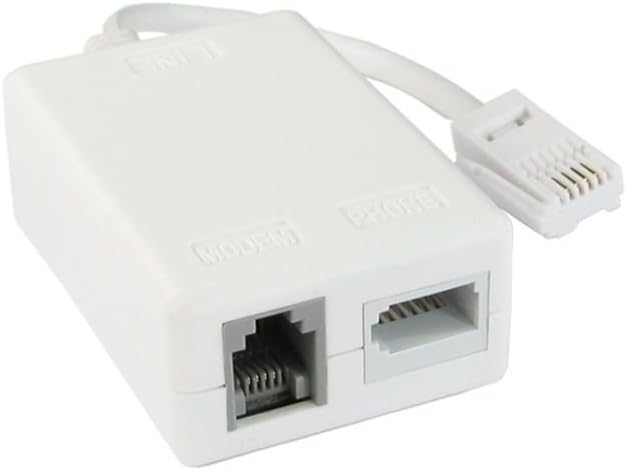 Bluecharge Direct ADSL/ADSL2+ Microfilter Internet Broadband Micro Filter Splitter With Cable Lead