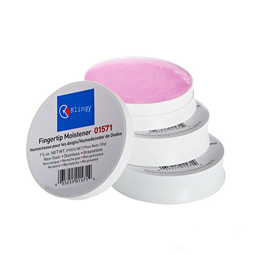 Fingertip Moistener, Fingertip Moisturizer - for Better Grip, Counting Papers, Dollar Bills, Documents - Non-Toxic, Long Lasting, Non-Slip, Greaseless, Stainingless, Odorless - 1.75 oz - 3 Pack - Thumbnail 2