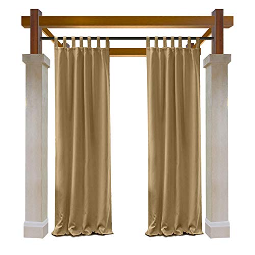Macochico Extra Long Elegant Water Repellent Curtain Panels