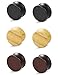 LOYALLOOK 3 Pairs Wood Organic Ear Tunnel Plugs Stretcher Gauges for Men and Women 3 Colors 11/16
