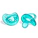 Chicco PhysioForma 100% Soft Silicone One Piece Pacifier for Babies Aged 16-24 Months | BPA & Latex Free | Reusable Sterilizing Case | Teal, 2pk
