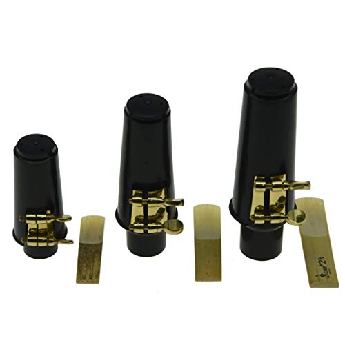 image for KAISH Soprano Sax Saxophone Mouthpiece with Ligature, Reed and Plastic